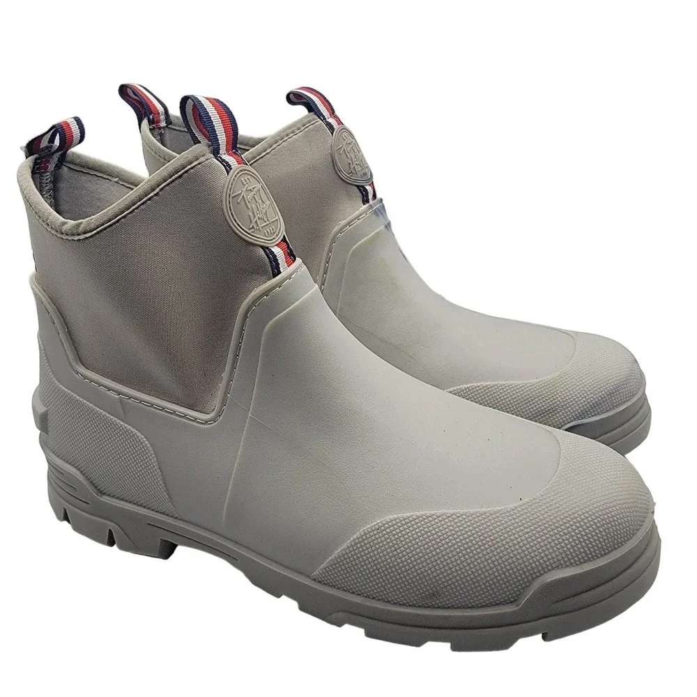 Tommy Hilfiger Womens Size 9 Gray Candid Short Rain Boots Outdoors